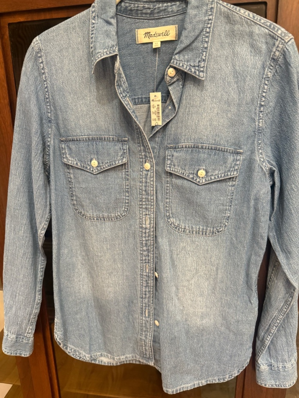 Madewell Light Blue Denim Shirt Jacket